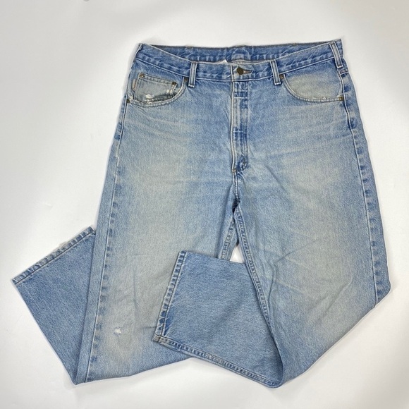 Carhartt Relaxed Fit B17 STW 38x30 Light Wash Jeans - Picture 1 of 9